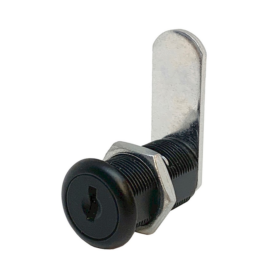 1-3/16" Cylinder Disc Tumbler Cam Lock Keyed Different Matte Black Olympus Lock 953-US19-KD