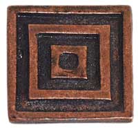 Emenee OR101AMG, Knob, Large Square, Antique Matte Gold