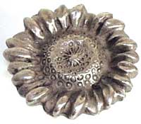 Emenee OR168ABS, Knob, Sunflower, Antique Bright Silver