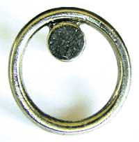 Emenee OR199ABR, Knob, Circle, Antique Matte Brass