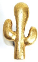 Emenee OR100ABR, Knob, Cactus, Antique Matte Brass
