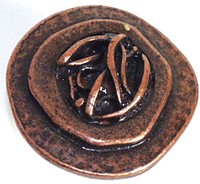 Emenee OR110ACO, Knob, Freeform Bone, Antique Matte Copper
