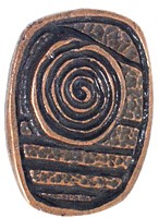 Emenee OR192ACO, Knob, Swirl Design, Antique Matte Copper