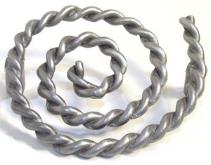 Emenee OR326ABS, Pull, Rope Swirl, Antique Bright Silver