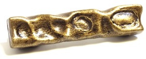 Emenee OR343ABB, Handle, Soft Sculpt, Antique Bright Brass
