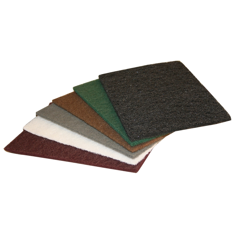 6" X 9" Non-Woven Abrasive Hand Pads 320 Grit Maroon WE Preferred