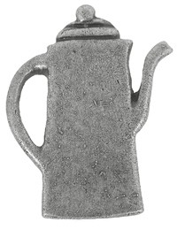Emenee PFR115ABR, Knob, Coffee Pot, Antique Matte Brass