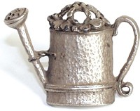 Emenee PFR126ABS, Knob, Watering Can, Antique Bright Silver
