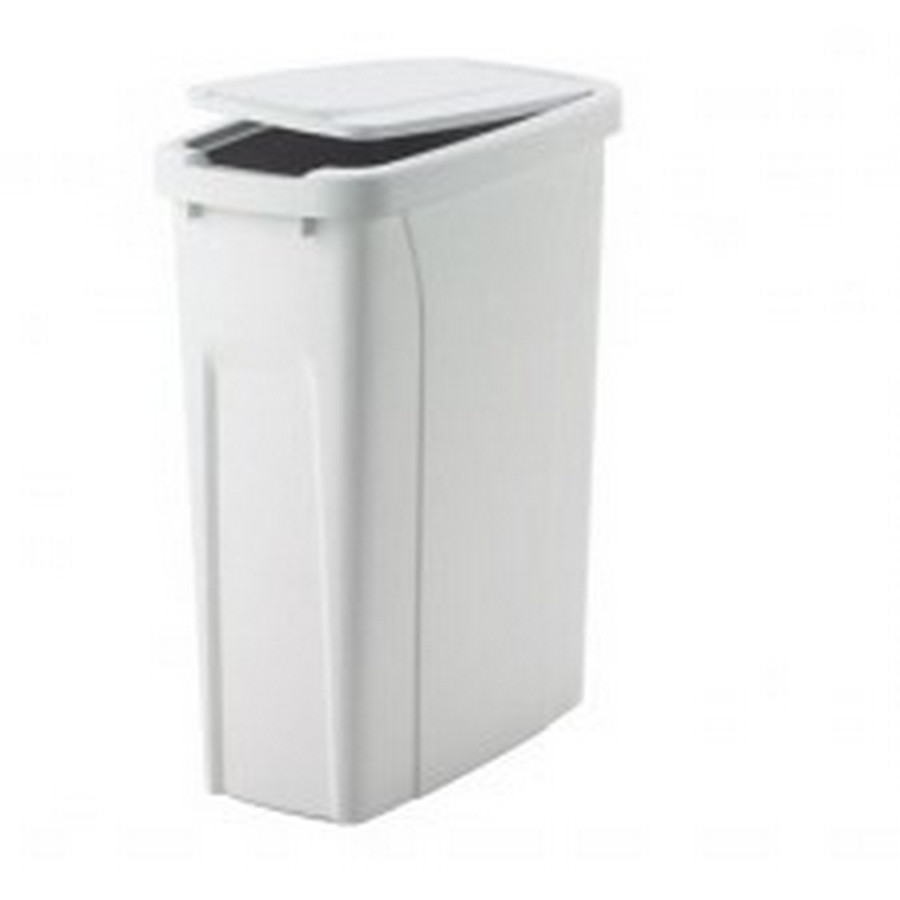 20 Quart White Replacement Waste Container Knape and Vogt QT20PB-WH Lid Sold Separately