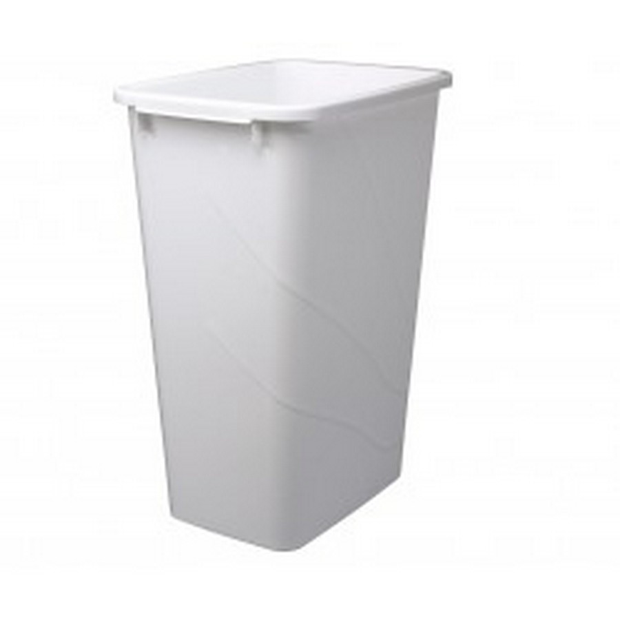 50 Quart White Replacement Waste Container Knape and Vogt QT50PB-W