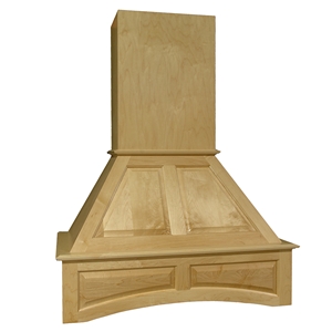 Signature Deluxe Arched 30" Wide Wall Mount Range Hood with Broan Liner Hickory Omega National R2530SMB1HUF1