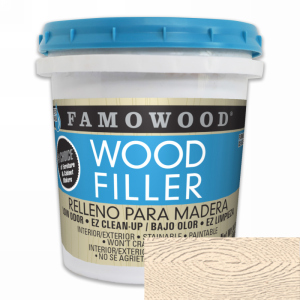 Natural Water Based Wood Filler  24 oz FamoWood 40022126