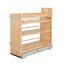8" Door/Drawer Base Cabinet Organizer with Soft-Close Natural Maple Rev-A-Shelf 448-BDDSC-8C
