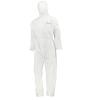Disposable Coveralls with Hood Size 4XL White Wurth