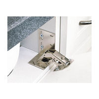 Euro Hinges/End Caps  for Slim Series Polymer Sink Tip-Out Trays White Bulk-10 Rev-A-Shelf 6542-ETH-11-10
