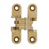 SOSS #101, 1-11/16" Invisible Hinge, Dull Brass, 101CUS4