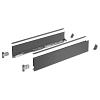 AvaTech YOU 270mm Double Walled Drawer System 101mm High Anthracite Hettich 9 305 815