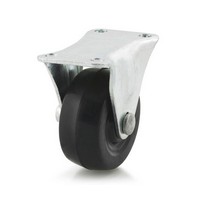 DH Casters C-GD20HRR, Plate Mount Swivel & Rigid Caster, Medium Duty, 2in, 125lb Capacity, Plate Size 1-1/2 x 2-21/32in