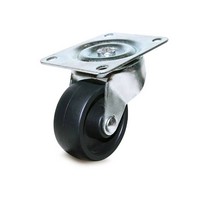 DH Casters C-GD30HRS, Plate Mount Swivel & Rigid Caster, Medium Duty, 3in, 220lb Capacity, Plate Size 3-1/8 x 4-1/16in