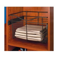 Rev-A-Shelf CB-181607CR-3, Pull-Out Wire Closet Basket, 18 W x 16 D x 7 H, Chrome