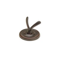 Harney Hardware 15012, Double Robe Hook, Portsmouth Bath Collection, Zinc Robe Hook, Oil Rubbed Bronze