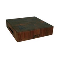 John Boos WAL-CCB183-S 18 L Cutting Board, Chopping Block Collection, Walnut, Reversible, 18 L x 18 W x 3in Thick