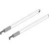 BLUM ZRG.487RIIC 22" Top Gallery Rail Set (Right &amp; Left), 550mm, Stainless Steel