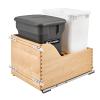 4WCSC Single 35 Quart Bottom Mount Waste Container and Compost Bin Natural Maple Rev-A-Shelf 4WCSC-1835CKOG-2