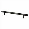 Steel Collection Pull 160mm Center to Center Satin Black WE Preferred BAR160-SB