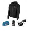 12V Max Heated Hoodie Kit with Portable Power Adapter Size Large Black Bosch GHH12V-20LN12