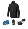 12V Max Heated Jacket Kit with Portable Power Adapter Size Large Black Bosch GHJ12V-20LN12