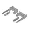 Pull-Out Shelf Lock Set for TANDEM and MOVENTO Orion Grey Blum 295H5700