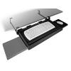 Pull-Out Keyboard Tray with Mouse Tray Black Fulterer FR1602BL
