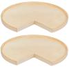 32" Pie Cut Lazy Susan Trays Only Not Drilled Bulk-2 Unfinished Birch/Maple Century Components SHO32PCUF
