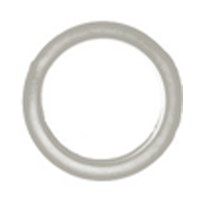 Hughes H404GY-X, Round Plastic Grommet Liners, Bore Hole: 2-1/2 dia., Gray, 10-Pack