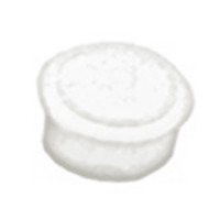 Hughes H782WH-X, Round Plastic Grommet Cap, No Wire Cut-Out Type, Fits Bore Hole Size: 1-3/4, White, 10-Pack