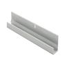 Bottom J Channel with Screw Ridge for 1/4" Mirrors Satin Clear Anodized 12' Epco 2012-A
