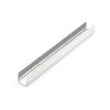 1/2" H Protective Edge Molding for 1/4" Glass 6' Length Stainless Steel Epco 2031