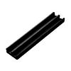 Plastic Track for 1/4" By-Pass Wood/Glass Doors Black 12' Epco 214-BL