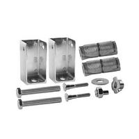 Jacknob 30999, Toilet Partition Stainless Steel Spacer Plate Kit, 3 H x 10 L, Stainless Steel