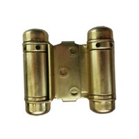Bommer 1514-632, Louver Door Spring Hinge, Double Acting, Light Duty for 7/8 - 1in Thick Doors, Bright Brass