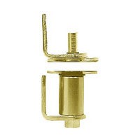 Bommer 7512H-633, Gravity Pivot, Louver Hinge Kits, Double Acting, Door Holds Open at 90 Degs, Dull Brass