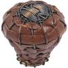 Hamptons Saddle Leather Knob 1-1/2" Dia Aged Bronze Atlas Homewares 3173-O