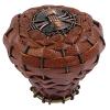 Hamptons Saddle Leather Knob 2" Dia Aged Bronze Atlas Homewares 3175-O