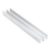 Aluminum Upper Guide for 1/4" By-Passing Wood/Glass Doors 12' Mill Aluminum Epco 3314-M