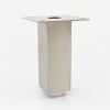 Square Booth Leg Set 2" Square x 4" H Brushed Steel Peter Meier 350-10-ST