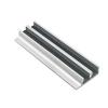 1-1/16" Aluminum Track with Black Fibre Insert for 1/4" By-Passing Wood/Glass Doors Clear Anodized 12' Epco 38AS14-A
