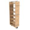 11" Wood Tall Cabinet Pullout Pantry Organizer with Soft-Close 51" Tall Rev-A-Shelf 448-TPF51-11-1