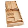 18" Knife and Cutting Board Drawer No Slides Maple Rev-A-Shelf 4KCB-18H-1