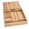24" Knife and Cutting Board Drawer Kit for Face Frame Construction with Soft-Close Slides Maple Rev-A-Shelf 4KCB-24HSC-1